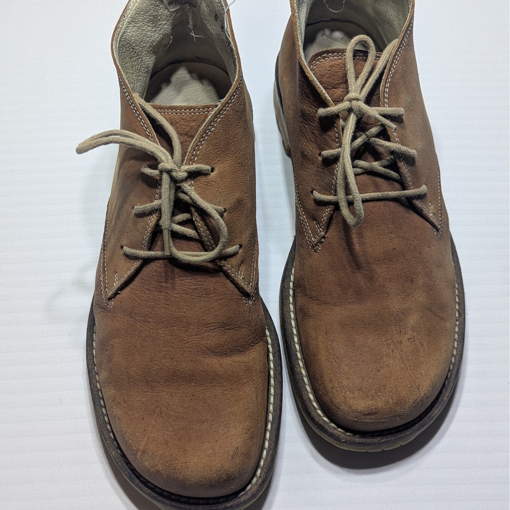 Donald J Pliner Men 8M Upton Italian Leather Chukka Boots Brown Lug Gorpcore